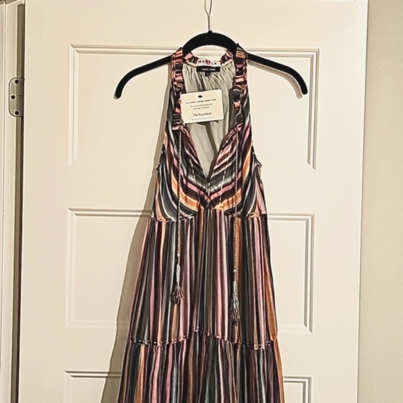Hartly Love Sam Striped Sleeveless Multi-Color Long Dress sz xs - Picture 10 of 13